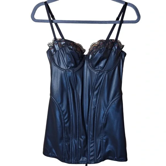 Savage X Fenty Black Caviar Renaissance Rose Corset Dress XL, NWOT - Picture 2 of 12